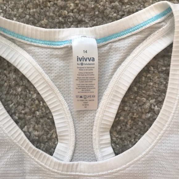 White Ivivva Fly Tech Racerback - Picture 4 of 5